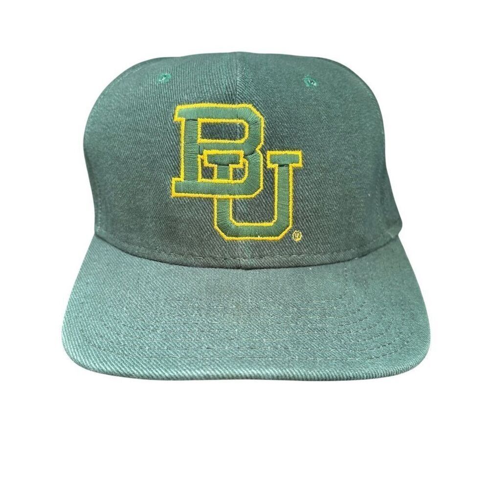 Vintage Baylor Bears‎ Fitted Hat Green Size 7 1/4 Embroidered Logo